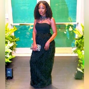 Faux Fur Style dress!!!! Perfect for a Black Tie event🔥🔥